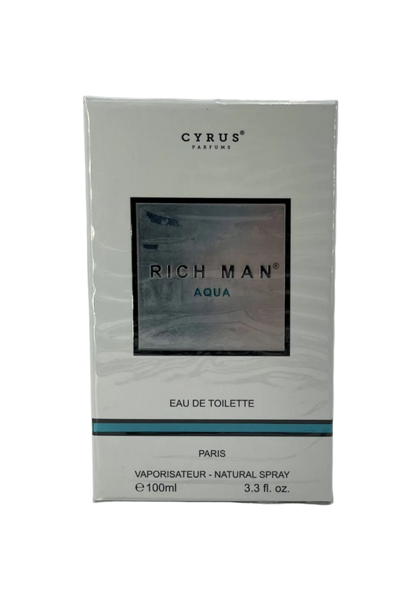 Rich Man Aqua Cyrus Perfums Eau De Toilette 100ml Men