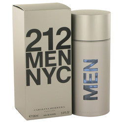 212 by Carolina Herrera Eau De Toilette Spray 3.4 oz (Men)